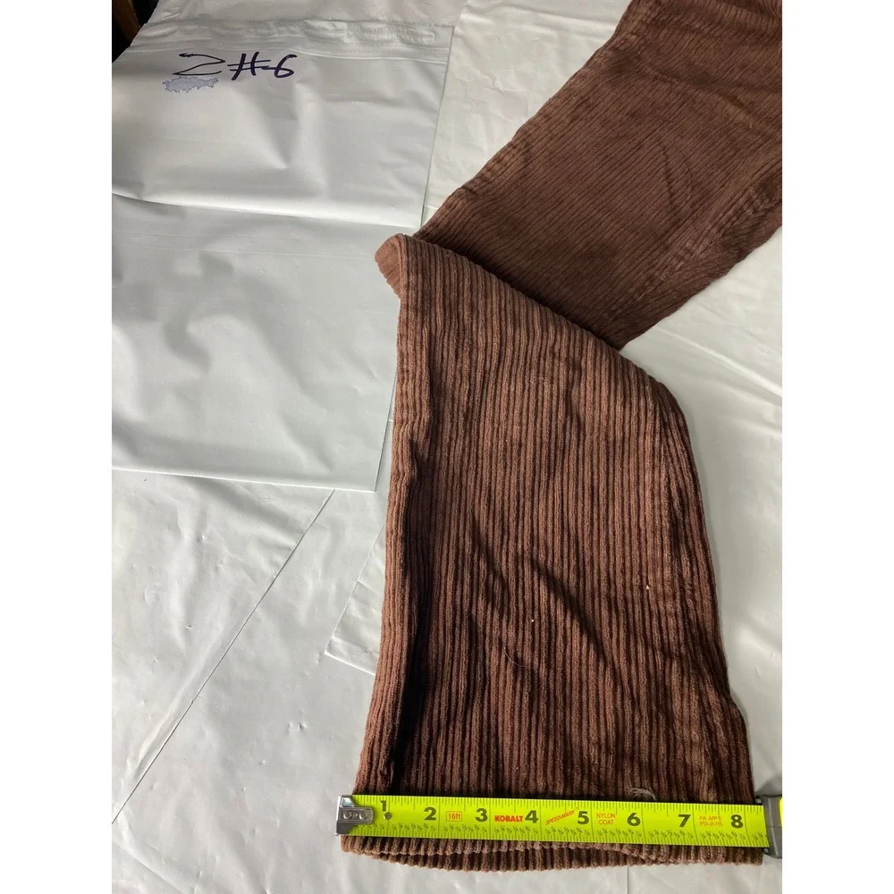 Vintage Blue Asphalt‎ Brown Corduroy Wide Leg Pants High Rise Womens Size 0